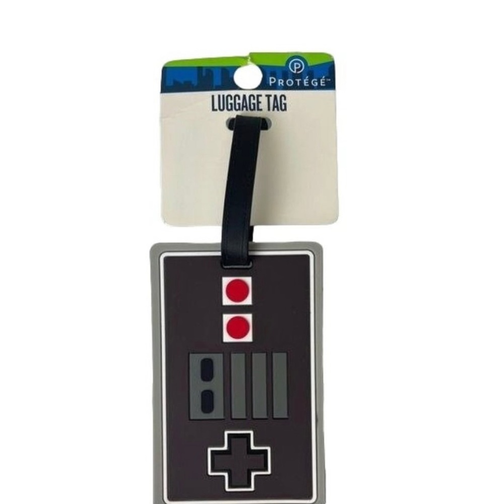 Protege Travel Luggage Tag - Vintage Controller, Black ( 4 x 2.5")